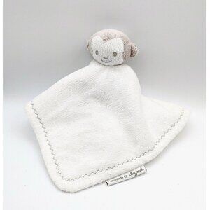 Blankets & Beyond White Security Blanket Lovey Gray Monkey